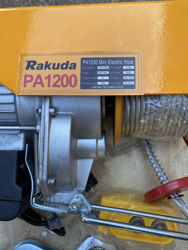 TỜI ĐIỆN TREO PA1200-30M TẢI TRỌNG 420-840KG