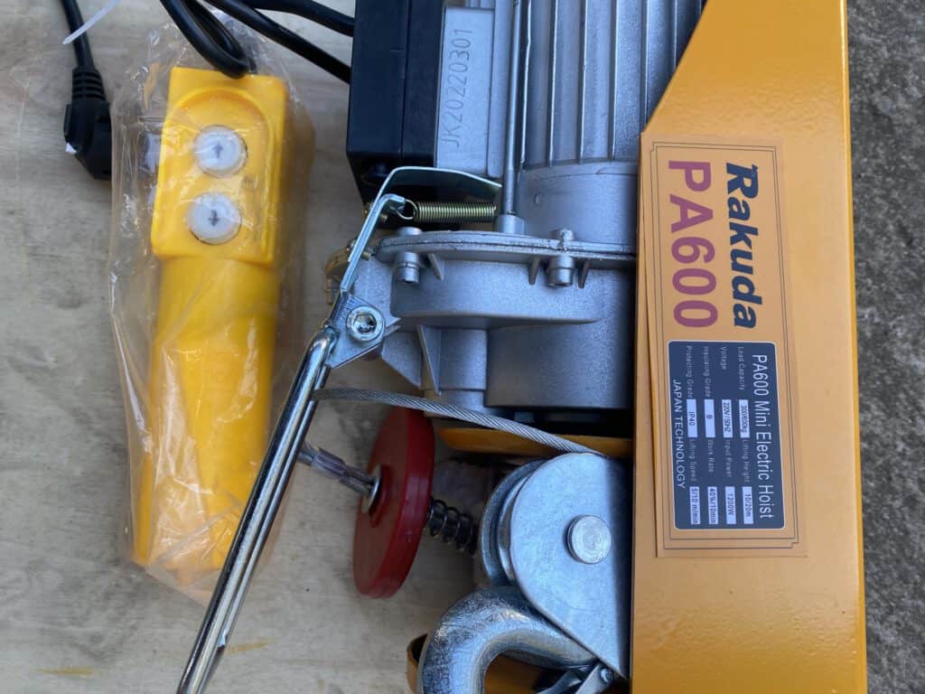 TỜI ĐIỆN TREO PA600-12M TẢI TRỌNG 210-420KG