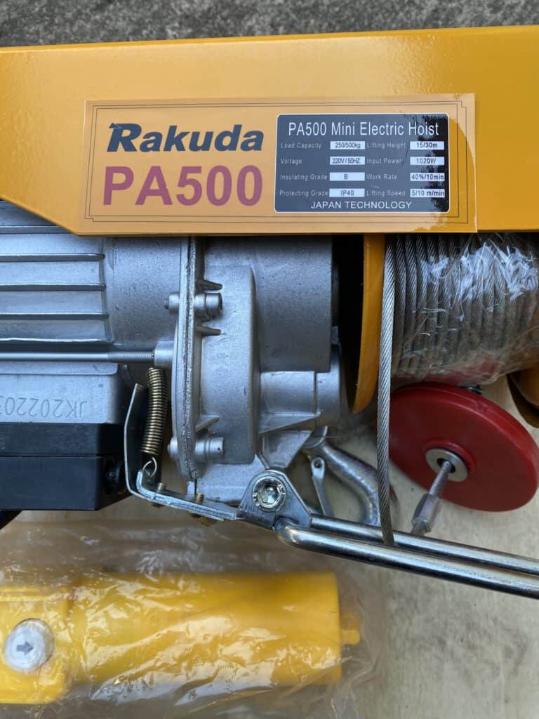 TỜI ĐIỆN TREO PA500-12M TẢI TRỌNG 175-350KG