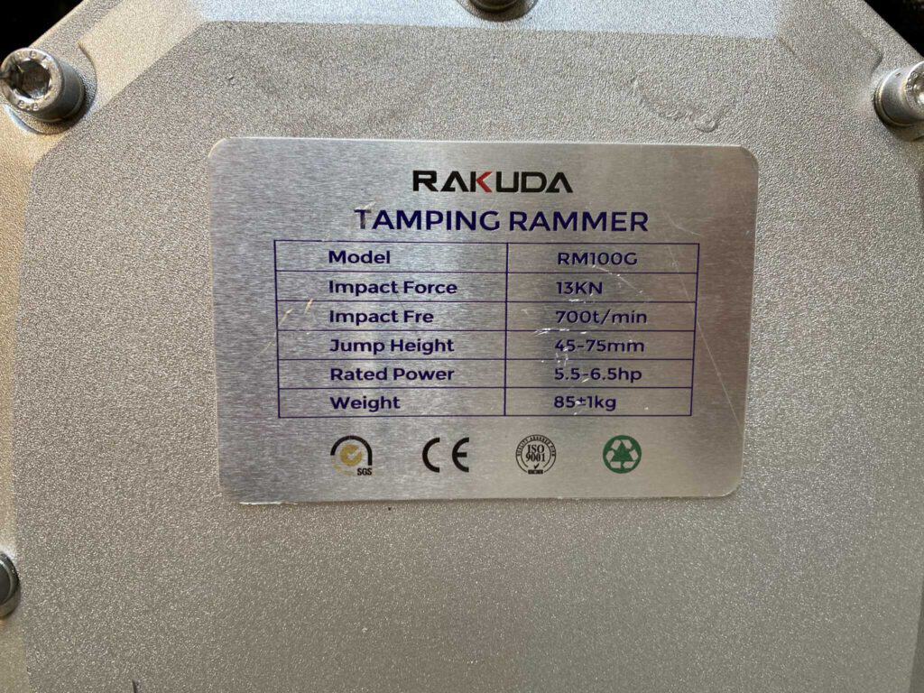 Máy Đầm Cóc Xăng RM100G-GX160 THÁI LAN