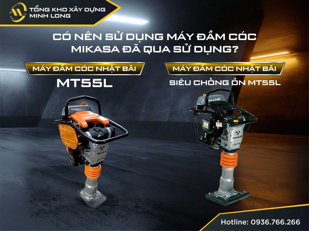 Máy Đầm Cóc Mikasa MT55 Và MT55 Siêu Chống Ồn